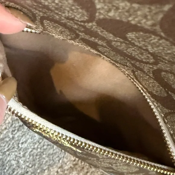 Coach Monogram Backpack in Brown and Cream - Picture 5 of 13